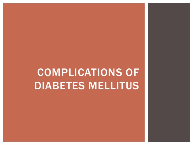 Complications of Diabetes Mellitus Photo